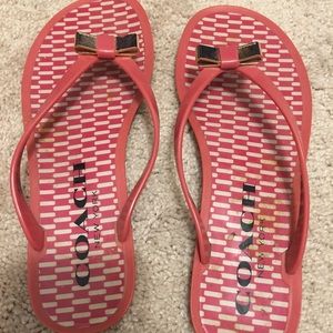 Coach flip flops